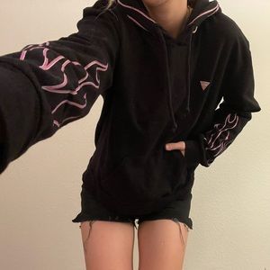 GUESS Pink Flame Sweatshirt